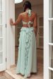 Santiago Cut-Out Ruffle Maxi Dress Sage For Discount