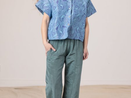 Corso Buttondown - Blue Swirl Online Sale