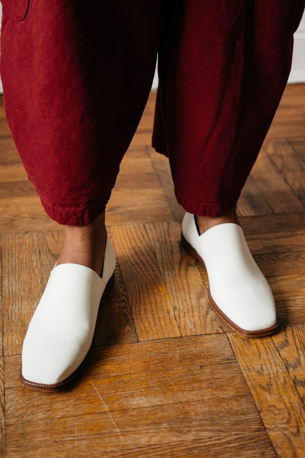 Elastic Marcel Loafer - Cream Discount