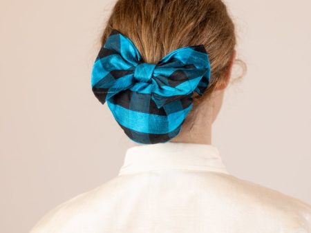 Titina Bun Cover - Blue and Black Gingham Sale