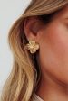 Flower Power Pearl Earrings Gold Hot on Sale