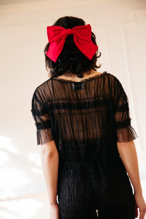 Kitka Hair Bow - Cherry Hot on Sale