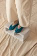 Satin Theater Shoes - Turquoise Online Hot Sale