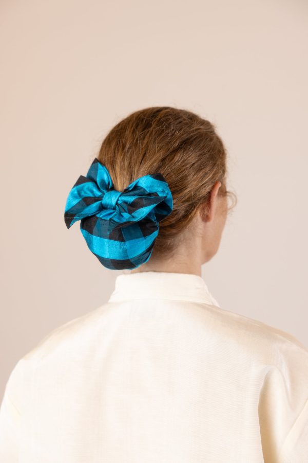 Titina Bun Cover - Blue and Black Gingham Sale