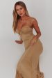 Fortune Bust Tie Maxi Dress Gold Discount