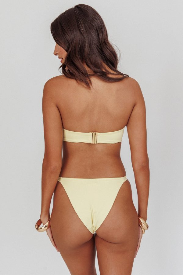 Agape High Cut O-Ring Bikini Bottom Butter Fashion