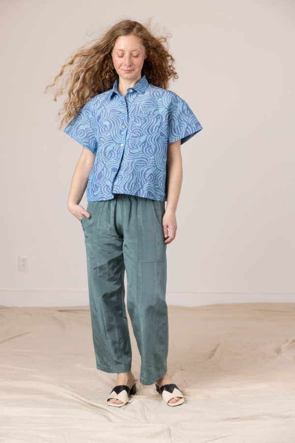 Corso Buttondown - Blue Swirl Online Sale