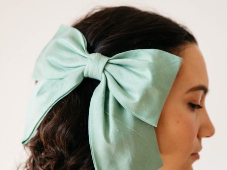 Kitka Hair Bow - Seafoam For Cheap