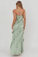 Arrabel Ruffle Trim Maxi Dress Sage For Discount