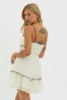 Maidens Tie Accent Mini Dress Off White For Sale