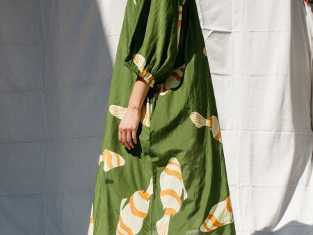 Ballad Fish Dress - Green Supply