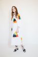 Ballad Dress - White Fan Patch Cotton Online Sale