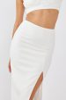 Next To You Thigh Split Skirt White For Sale