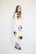 Ballad Dress - White Fan Patch Cotton Online Sale