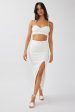 Next To You Thigh Split Skirt White For Sale