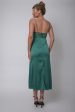 Trophy Lace Bodice Midi Dress Emerald Hot on Sale